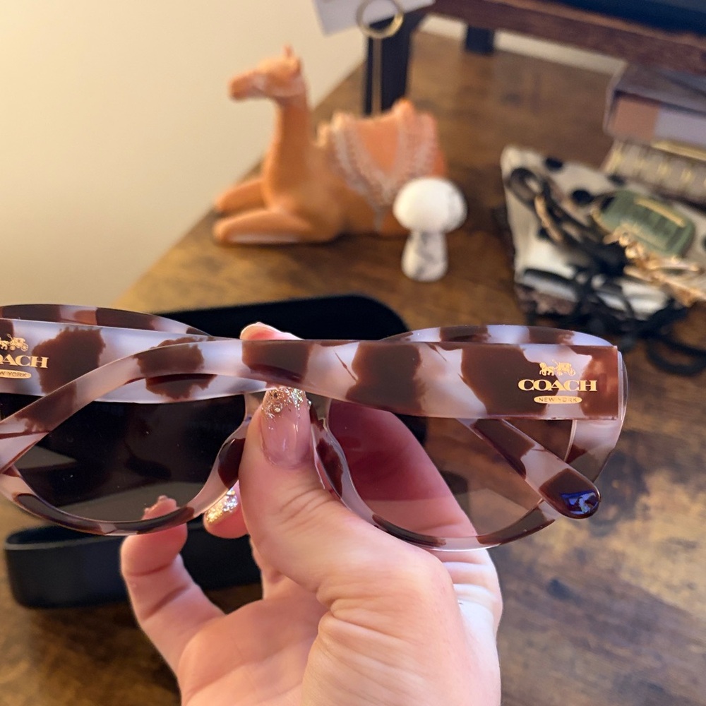 Coach Women's Sunglasses with Brown Pattern - Picture 3 of 4